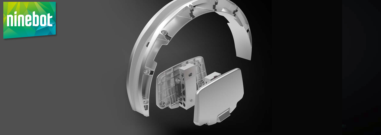 Ninebot One incorporates wide secure footing and anti-skid resistant materials